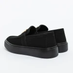 Mocasini Barbati din piele naturala 5NXE36 ALL BLACK | MEI