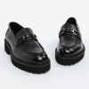 Mocasini Barbati din piele naturala 5NXE28 BLACK | PANTOFUL