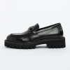 Mocasini Barbati din piele naturala 5NXE28 BLACK | PANTOFUL