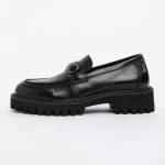 Mocasini Barbati din piele naturala 5NXE28 BLACK | PANTOFUL