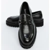 Mocasini Barbati din piele naturala 5NXE27 BLACK | PANTOFUL