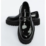 Mocasini Barbati din piele naturala 5NXE26 BLACK | PANTOFUL