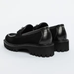 Mocasini Barbati din piele naturala 5NXE25 BLACK | PANTOFUL