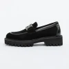 Mocasini Barbati din piele naturala 5NXE25 BLACK | PANTOFUL