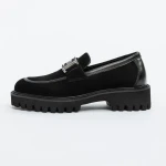 Mocasini Barbati din piele naturala 5NXE25 BLACK | PANTOFUL