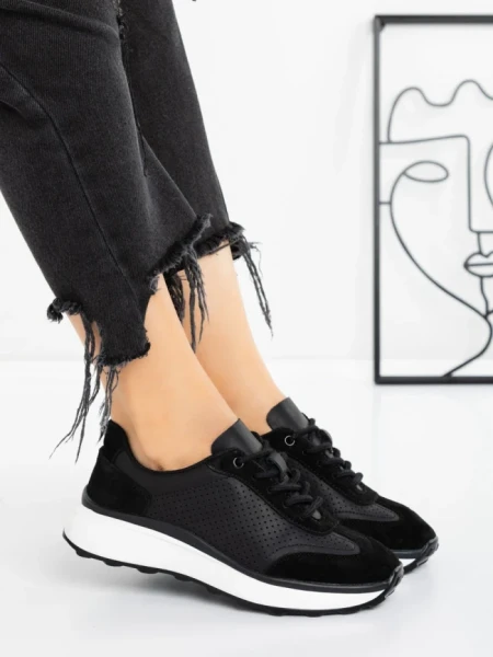 Pantofi Casual Dama 3Q9P BLACK | MEI