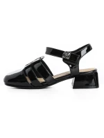 Pantofi cu Toc Gros 21161 BLACK | ADVANCER