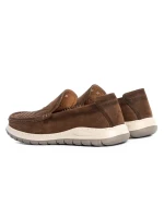 Mocasini Barbati din piele naturala 2852 BROWN | MELS