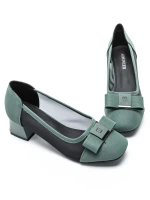 Pantofi cu Toc Gros TP508-30 GREEN | ADVANCER