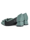 Pantofi cu Toc Gros TP508-30 GREEN | ADVANCER