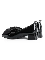 Pantofi cu Toc Gros TP2610-3 BLACK | ADVANCER