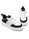 Pantofi Sport Barbati din piele naturala 6287 BLACK-WHITE | ADVANCER