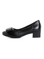 Pantofi cu Toc Gros 6885 BLACK | FORMAZIONE