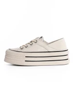 Pantofi Sport Dama din piele naturala 2066T CREAM | FRANCO GERARDO