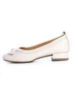 Pantofi cu Toc Gros 6911 CREAM | FORMAZIONE