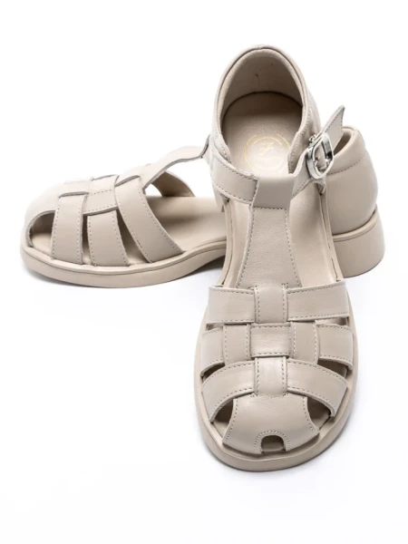 Sandale dama cu talpa joasa 7168-1 CREAM | MEI