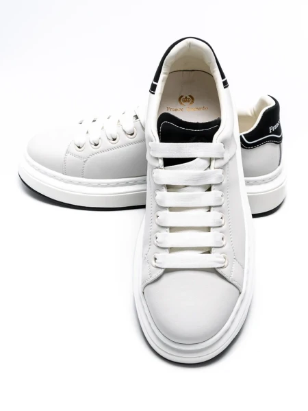 Pantofi Sport Barbati 8632 Alb-Negru » Pantoful.ro