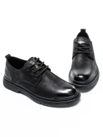 Pantofi Barbati din piele naturala  806003 Negru » Pantoful.ro