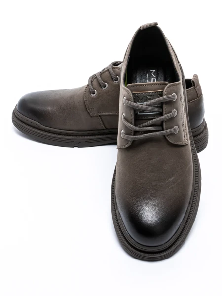 Pantofi Barbati din piele naturala  806003 Gri » Pantoful.ro