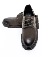 Pantofi Barbati din piele naturala  806003 Gri » Pantoful.ro