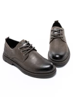 Pantofi Barbati din piele naturala  806003 Gri » Pantoful.ro
