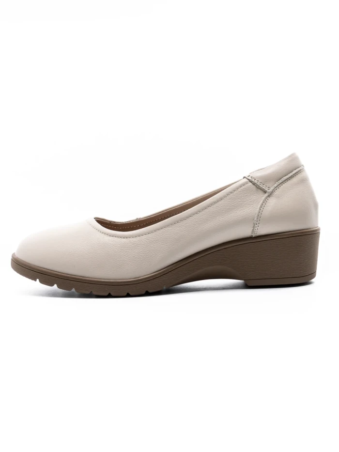 Balerini Dama din piele naturala 9723 CREAM | GALOP