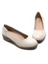 Balerini Dama din piele naturala 9723 CREAM | GALOP