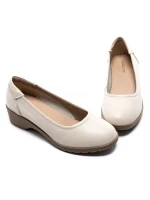 Balerini Dama din piele naturala 9723 CREAM | GALOP