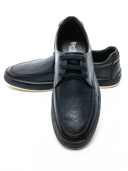 Pantofi Casual Barbati din piele naturala B24513 BLUE | BERLINER