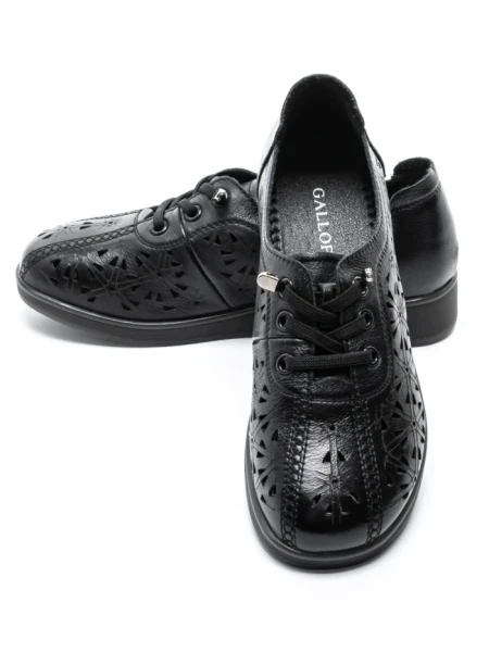 Pantofi Casual Dama din piele naturala 9067 BLACK | GALOP