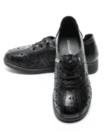 Pantofi Casual Dama din piele naturala 9067 BLACK | GALOP
