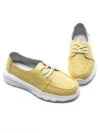 Pantofi Casual Dama din piele naturala K98820 YELLOW | GALOP