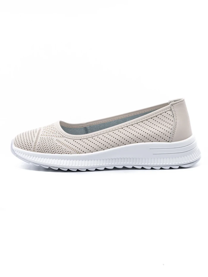 Balerini Dama din piele naturala K98821 APRICOT | GALOP
