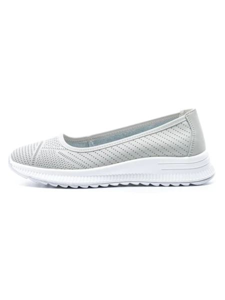 Balerini Dama din piele naturala K98821 GREY | GALOP