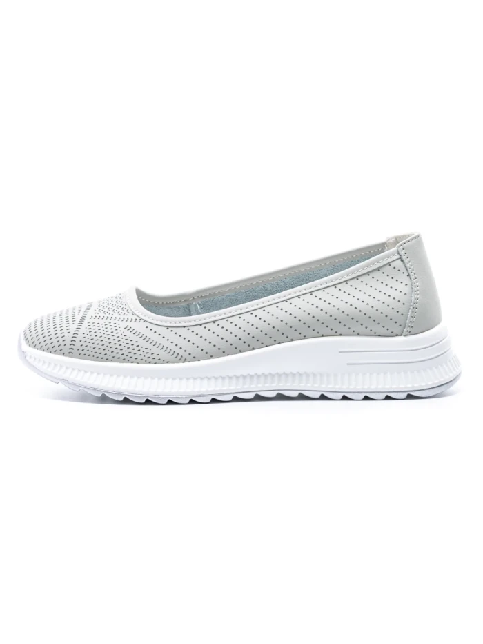Balerini Dama din piele naturala K98821 GREY | GALOP