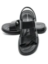 Sandale Barbati din piele naturala 592096 BLACK | ADVANCER