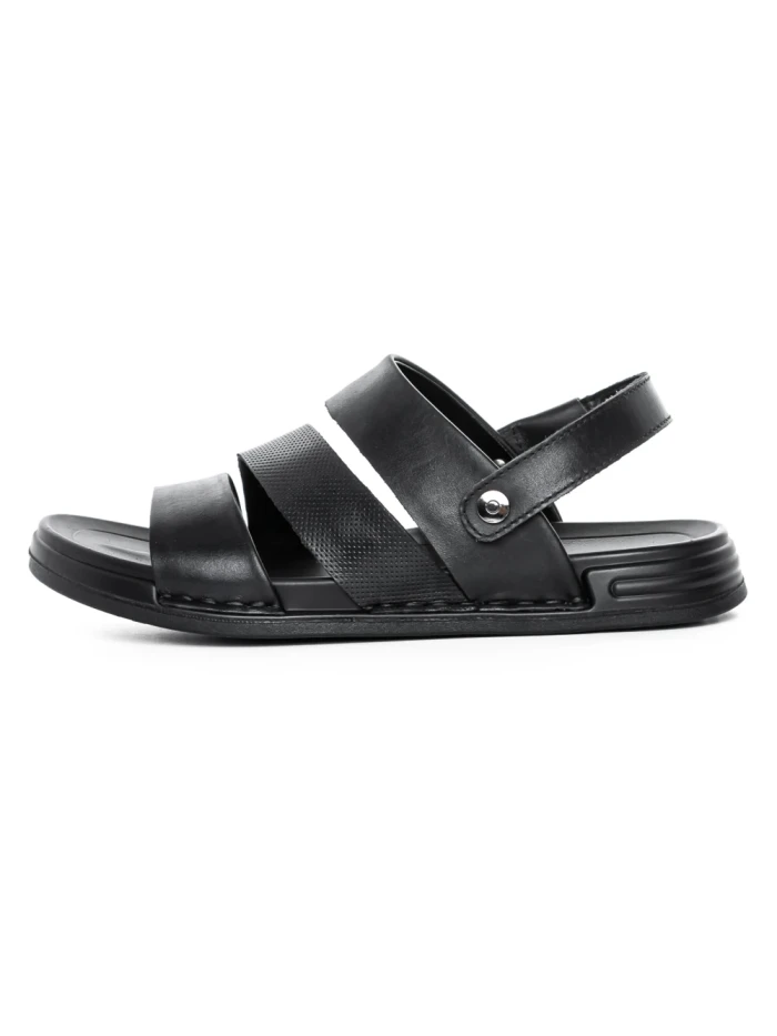 Sandale Barbati din piele naturala 2904-3 BLACK | ADVANCER