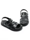 Sandale Barbati din piele naturala 2904-3 BLACK | ADVANCER