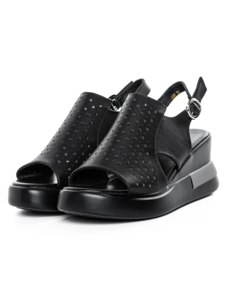 Sandale Dama din piele naturala 8130 BLACK | ADVANCER