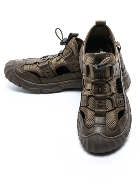 Pantofi Casual Barbati din piele naturala A93001 KHAKI | ADVANCER