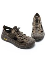 Pantofi Casual Barbati din piele naturala A93001 KHAKI | ADVANCER
