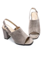 Sandale Dama din piele naturala K24095-7893 GREY | ADVANCER