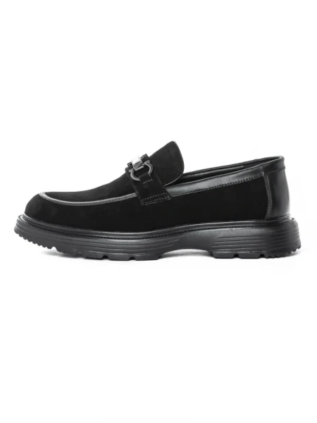 Mocasini Barbati din piele intoarsa naturala 5NXE39 Negru | Pantoful Mocasini Barbati din piele naturala 5NXE39 BLACK | PANTOFUL