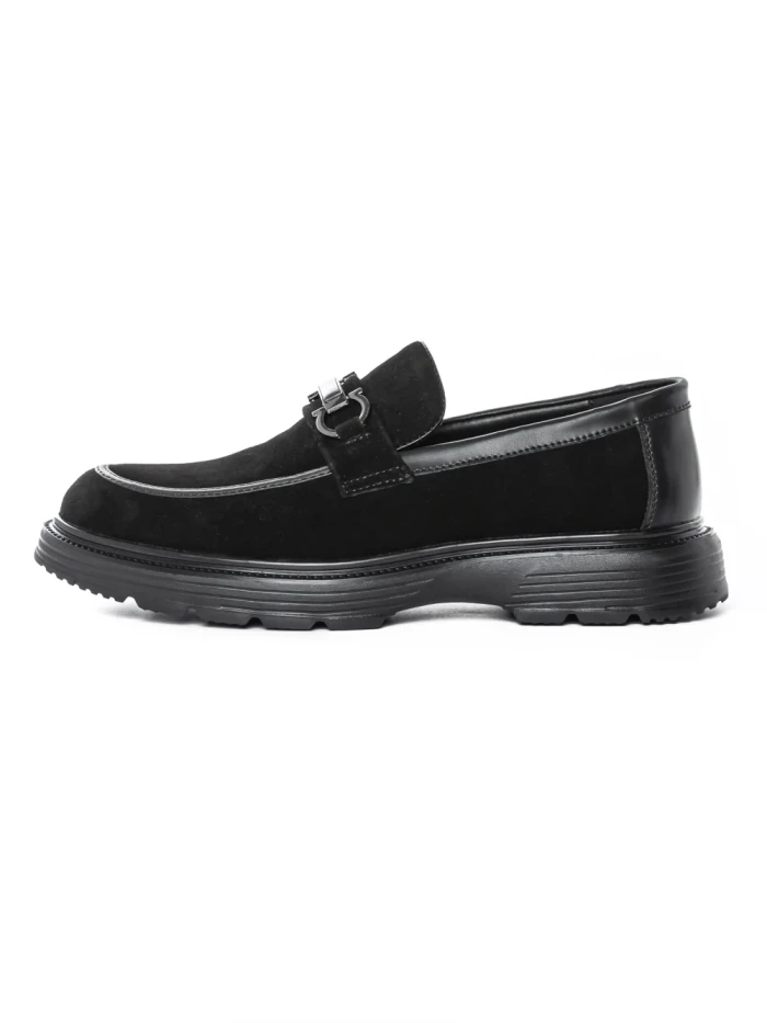 Mocasini Barbati din piele naturala 5NXE39 BLACK | PANTOFUL