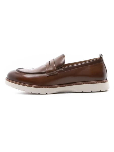 Mocasini Barbati din piele naturala Z24524-2 BROWN | BERLINER