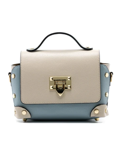 Genti Dama Din Piele Naturala GD32 CREAM-BLUE | FORSETI
