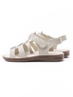 Sandale Dama din piele naturala 56681 CREAM | BERLINER