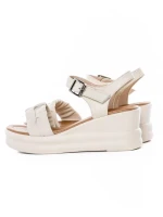 Sandale Dama din piele naturala 2718 CREAM | FORMAZIONE