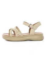 Sandale Dama din piele naturala 802 YELLOW | FORMAZIONE