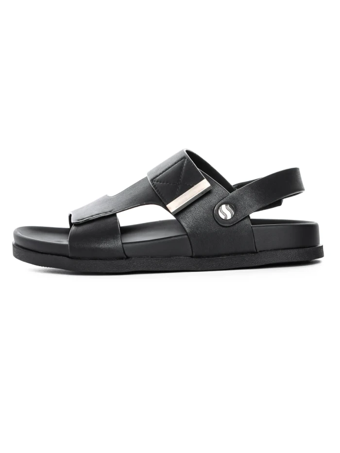Sandale Barbati din piele naturala S12125 BLACK | ADVANCER